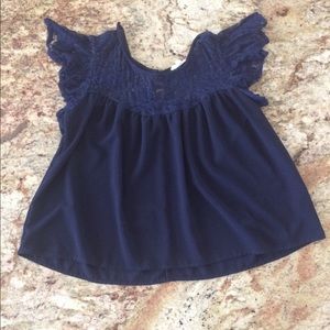 Navy blue top